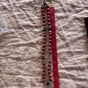 Georg Jensen Red and Black Necklace